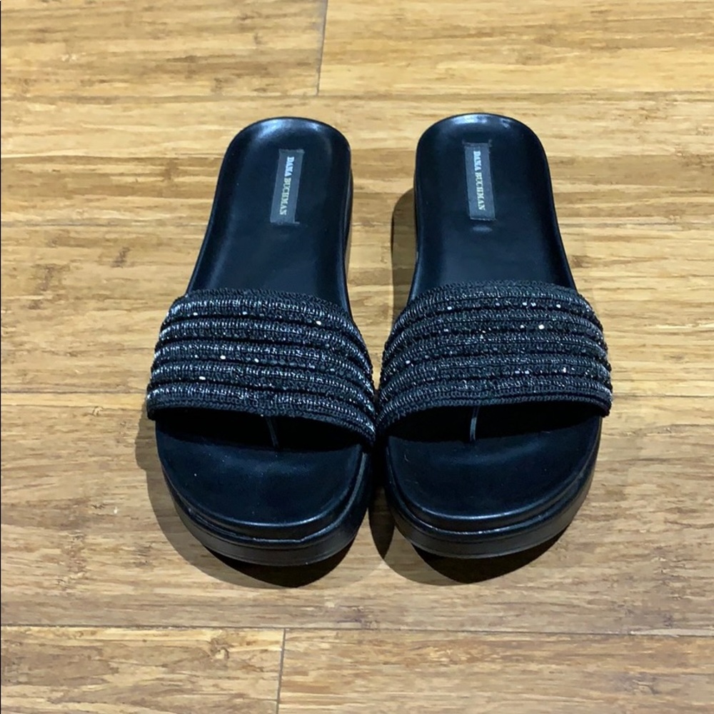 DANA BUCHMAN BLACK BEADED SANDAL